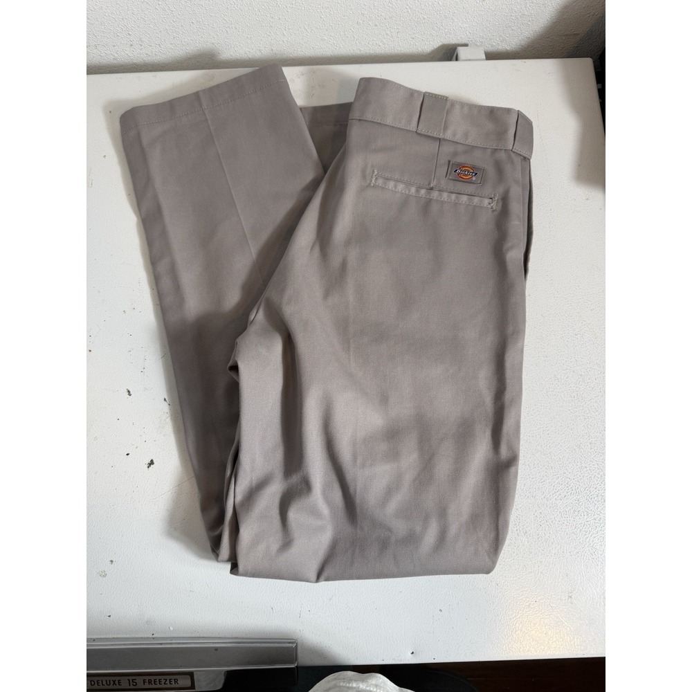 Dickies 874 Original Fit Mens Work Pants Gray 34x32. Great Condition